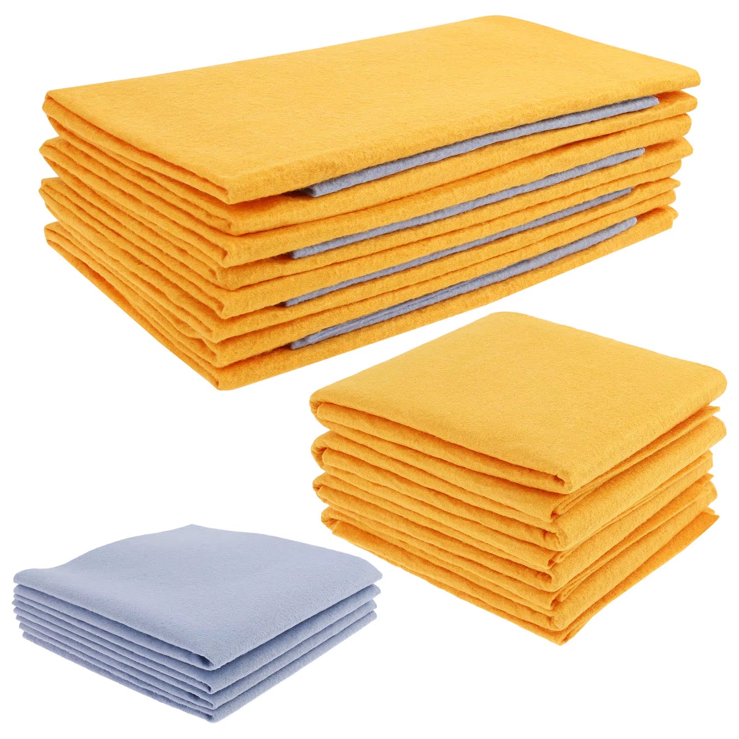 16/8 Pcs Ultra Absorbent Cleaning Shammy Reusable Kitchen Wipe Rags Household Bathroom Car Cleaning Towels Multi-Purpose